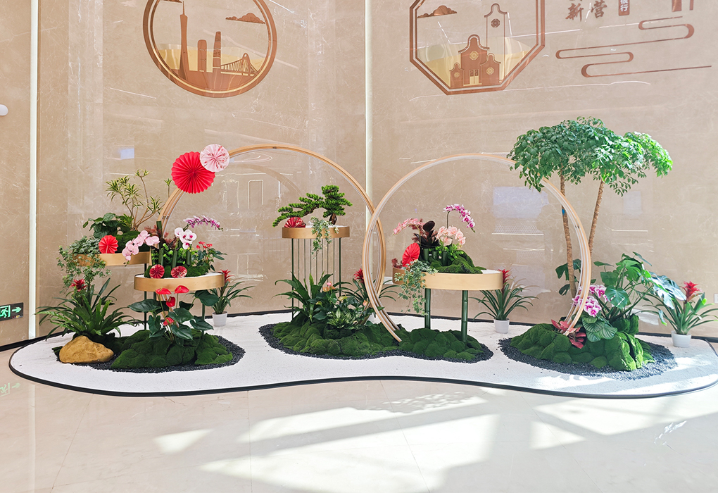 民生银行总部大楼绿化造景安排